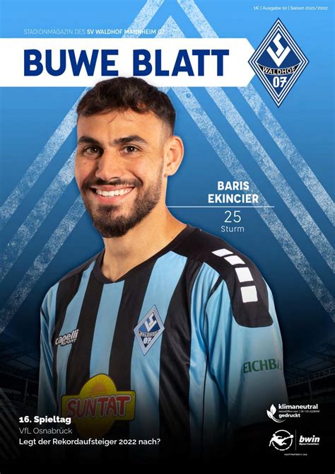 SVW Buwe Blatt Ausgabe 10 Saison 2021 2022 By SV Waldhof Mannheim 07