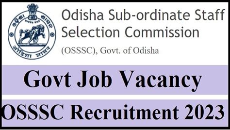 Osssc Recruitment 2023 Application Opens Today For Nursing Officer