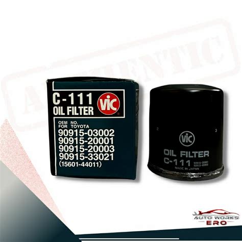 Vic Oil Filter C 111 For Toyota Fortuner Hilux Innova Revo Rav4