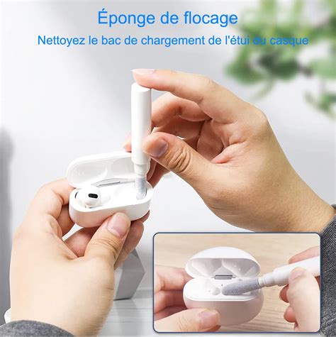 Blanche Pour Airpods Cleaner Kit En Pour Airpod Couteurs Stylo