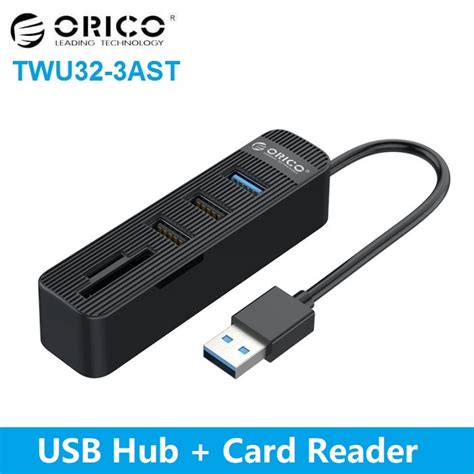 Jual Orico Twu Ast Port Usb Hub With Card Reader Shopee Indonesia