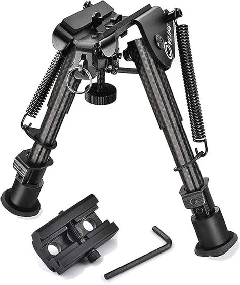 Cvlife Picatinny Bipod Carbon Fiber Bipod For Rifle With Picatinny Adapter 6 9