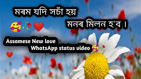 মৰম যদি সচাঁ হয়🥀 ️🥰l Assamese New Love Whatsapp Status Video🥰🥀 ️ L