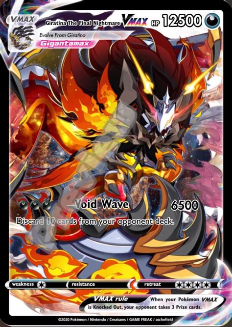 Giratina Vmax Gx Ex Vstar Ash Ketchum Gx Pokemon Card Etsy