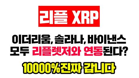 리플 Xrp 속보 결국 리플렛저가 모든 블록체인 연동시켜줄겁니다 10000상승 진짜나온다ㅣ전망분석 리플 Xrp