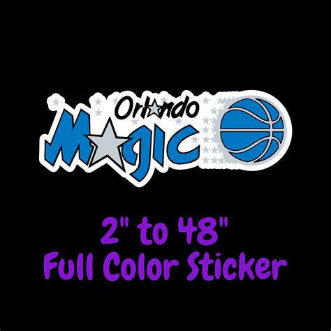 Orlando Magic Full Color Vinyl Sticker Hydroflask Decal Etsy