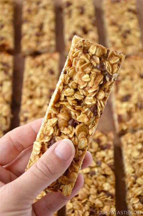 Homemade Peanut Butter Granola Bars Just A Taste