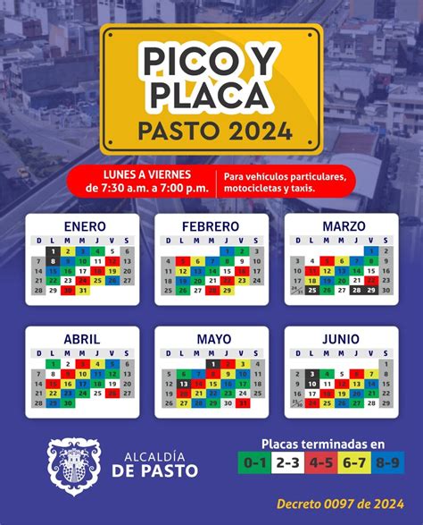 Pico Y Placa En Pasto Para El Viernes 5 De Abril Horarios Y