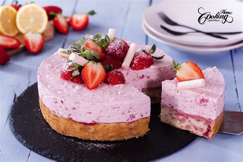 Strawberry Yogurt Mousse Cake Home Cooking Adventure