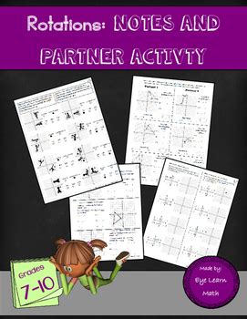 Rotations Notes And Partner Activity By Eye Learn Math Tpt