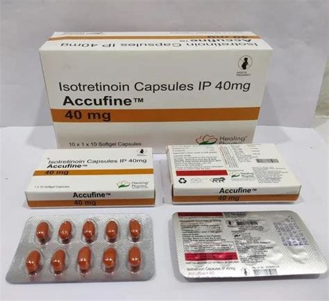 Accufine Mg Isotretinoin Capsules Packaging Type Strips At