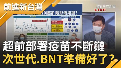 各路超前部署郭台銘向bnt公司爭取替台灣保留三千萬劑疫苗讓疫苗供應不斷鏈 蘇貞昌喊話次世代疫苗已經準備好了│黃倩萍主持│【前進新台灣