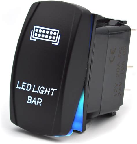 Auto Interrupteurs à bascule 12V bleu LED voiture automatique sur