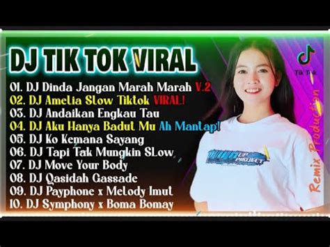 DJ TIKTOK VIRAL DJ DINDA JANGAN MARAH MARAH FULL BASS FULL ALBUM