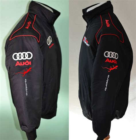 Audi Quattro Jacket Audi Quattro Jacke Black With Red On Storenvy