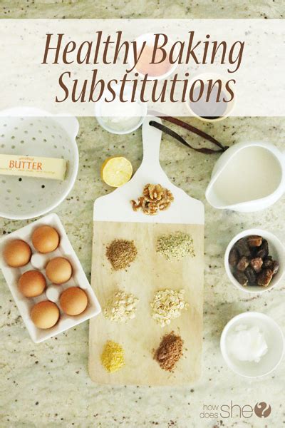 Healthy Baking Substitutions | How Does She