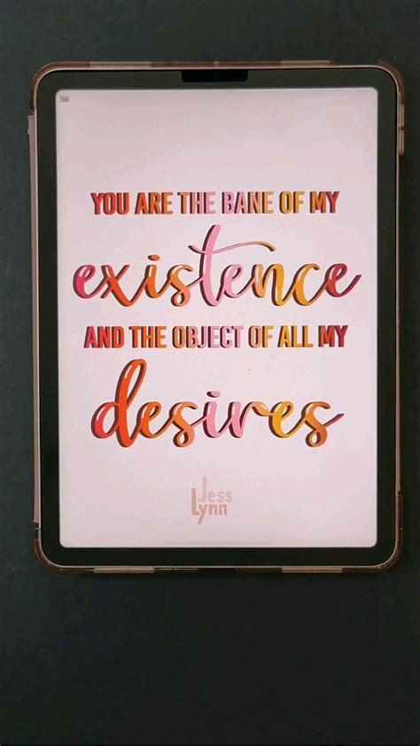 You Are The Bane Of My Existence Bridgerton Quote Art Procreate