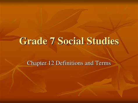 Ppt Grade 7 Social Studies Powerpoint Presentation Free Download