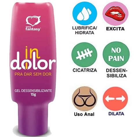 Indolor Gel Dessensibilizante Anestésico Sexo Anal 15g Sexy Fantasy Shopee Brasil