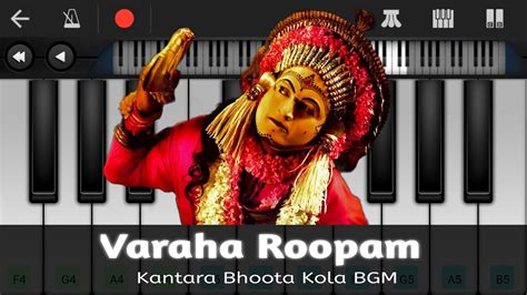 Varaha Roopam Kantara Bhoota Kola Bgm Easy Piano Tutorial