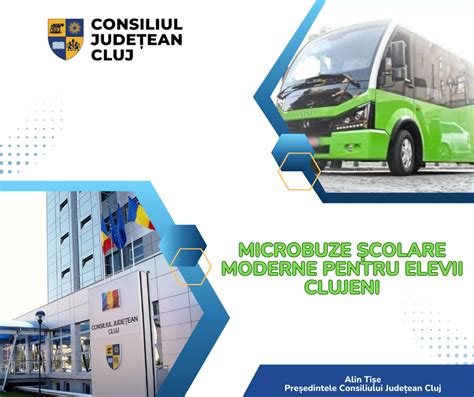 Microbuze școlare moderne pentru elevi de la Consiliul Județean Cluj