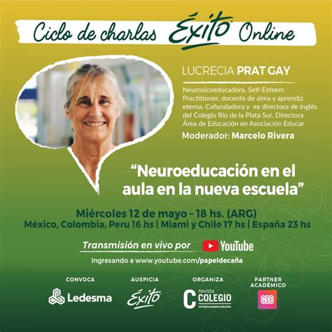 Neuroeducación en el aula en la nueva escuela charla de Lucrecia Prat Gay Revista Colegio