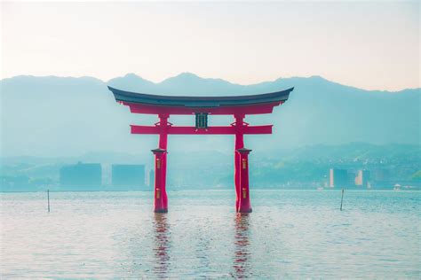 Floating Torii Of Itsukushima Shrine In Hatsukaichi Japan · Free Stock