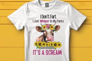 Funny Cow Png, I Don't Fart Funny Cow Graphic by DeeNaenon · Creative ...