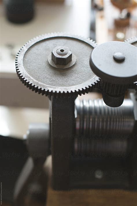 "Industrial Tools And Equipment In A Jewellers Workspace And Studio" by