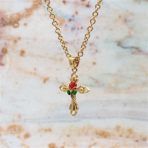 Rose Cross Pendant » JewelryThis - Custom Jewelry