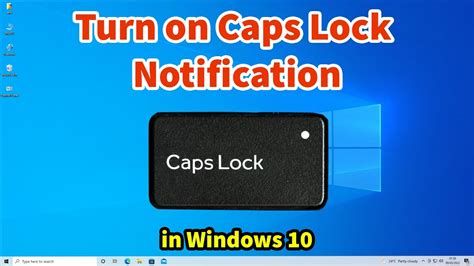 How To Turn On Caps Lock Notification In Windows 10 PC Or Laptop YouTube