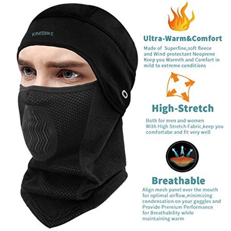 Kingbike Balaclava Ski Mask Motorcycle Running Full Face Cover