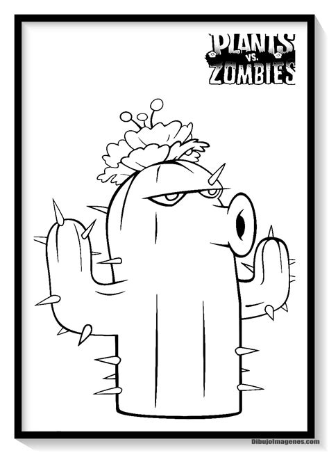 plants vs zombies gw2 para colorear Dibujo imágenes