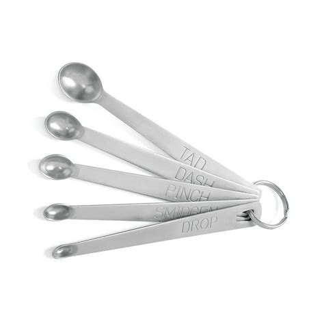 Norpro Measuring Spoons 1810 Stainless Steel Mini Set 5 Pc Pinch Smidgen Dash