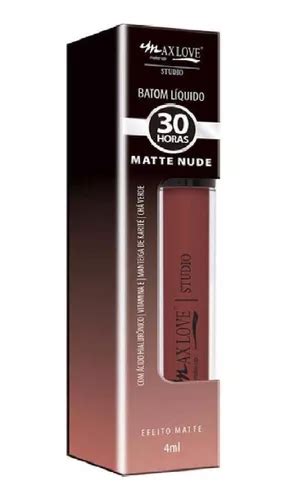 Batom Líquido Matte 30 Horas Nude Cor 662 Max Love 4ml Parcelamento