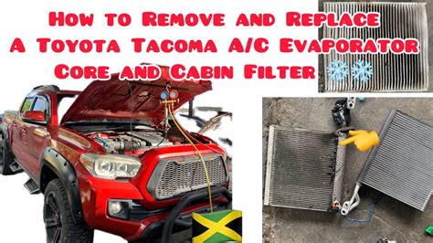 2016 2017 Toyota Tacoma A C Evaporator Core And Cabin Filter