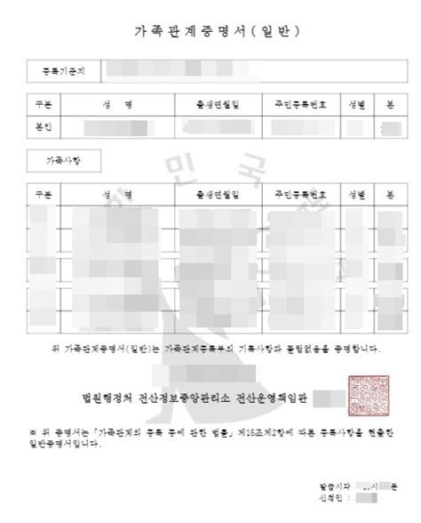 대법원 가족관계증명서 발급 방법 정부24 불가 정부 FAQ