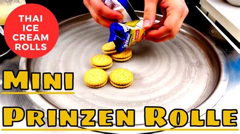 THAI ICE CREAM ROLLS Prinzen Rolle Minis Style On Biscuit Ice Cream