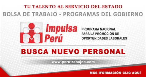 Impulsa Per Convocatorias Nuevos Empleos Pr Cticas Cas