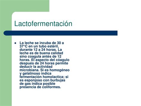 PPT Microbiología de la leche y sus productos PowerPoint Presentation