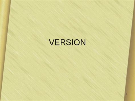 version  definition version   operation