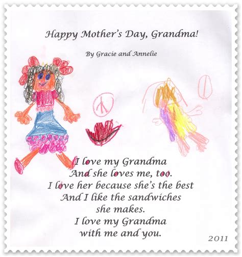 Mothers Day Poem To Grandma | Design Corral