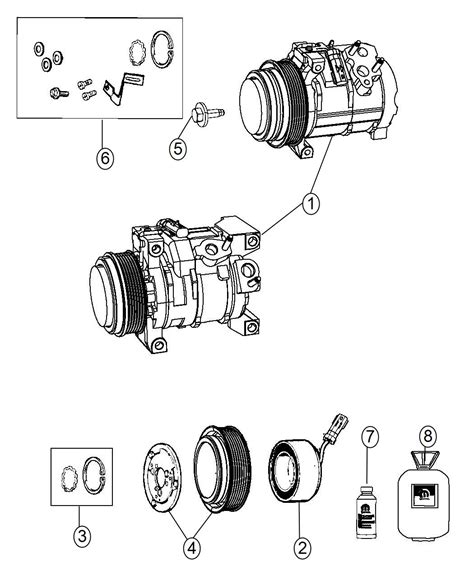 Dodge Grand Caravan Pulley Hub Kit A C Compressor [no Rear A C 68087441ac Libertyville Il