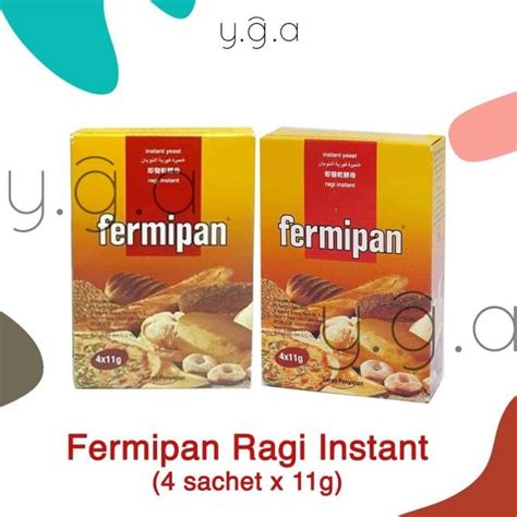 Jual Fermipan Ragi Instant Fermipan Yeast 4x11g Shopee Indonesia