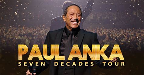 Paul Anka Tour Dates Calendar Lelah Natasha