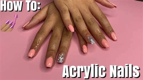 How To Do Acrylic Nails At Home Youtube