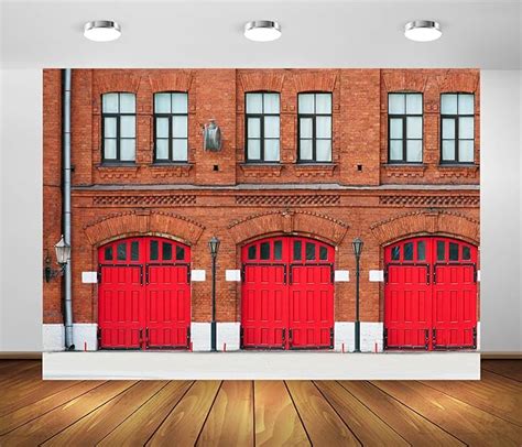 Amazon BELECO 7x5ft Fabric Old Fire Department Backdrop Historic