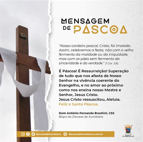 Mensagem De Feliz P Scoa Da Diocese De Itumbiara Diocese De Itumbiara