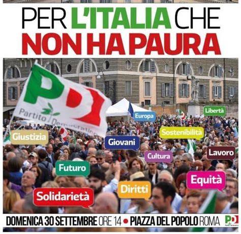 Adesione alla manifestazione PD 30/09/2018 - Treno Milano-Roma ...