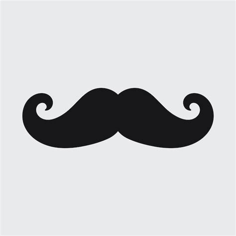 Premium Vector Hipster Moustache Vector Design